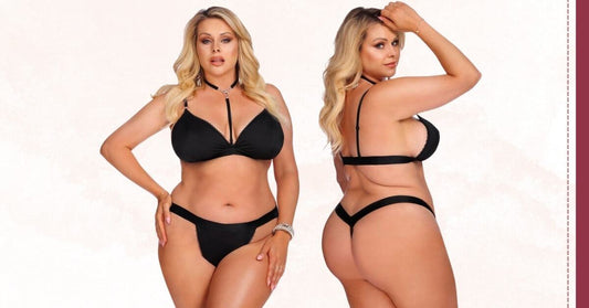 Black, classy, sexy, Το plus size sexy σετ εσώρουχα Laura είναι η επιτομή του sexiness στα plus size εσώρουχα - Blog Sexy Εσώρουχα - E-string.gr