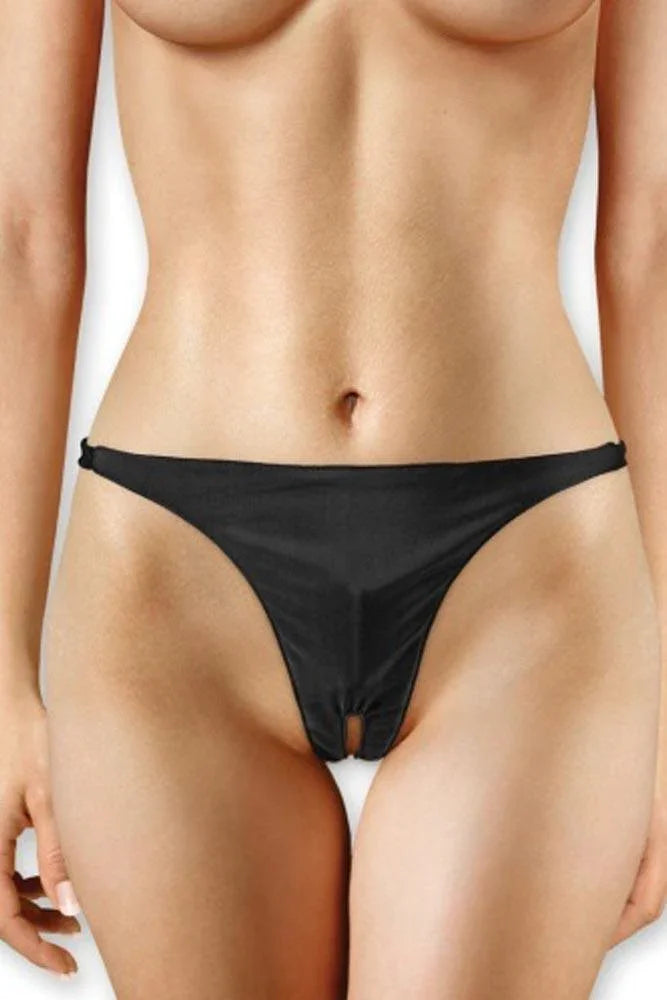 Ouch! - Εσώρουχο με δόνηση - Panty with Vibrating Bullet Μαύρο S4F03786 - E-string.gr