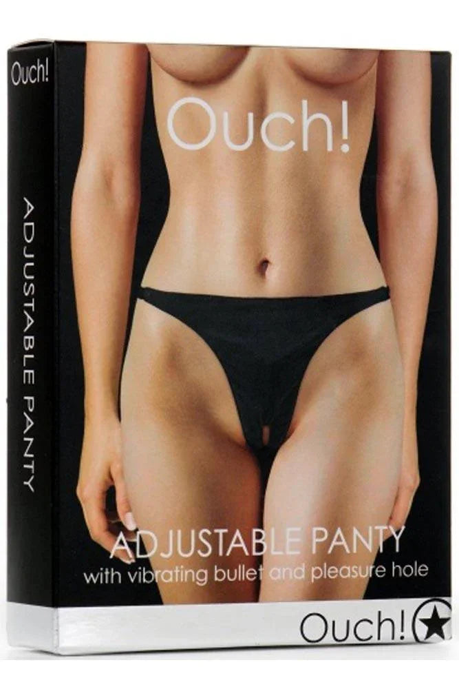 Ouch! - Εσώρουχο με δόνηση - Panty with Vibrating Bullet Μαύρο S4F03786 - E-string.gr