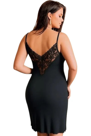 Γυναικείο Babydoll Annamu Μαύρο A-1054