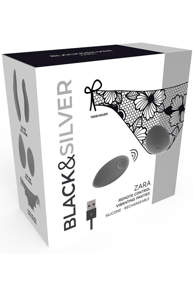 Η αυθεντική συσκευασία του Blacksilver Zara Remote Control Stimulator