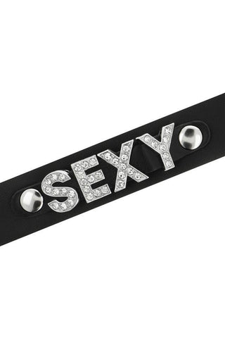 Κολιέ Vegan Leather Choker Μαύρο Sexy D-229291