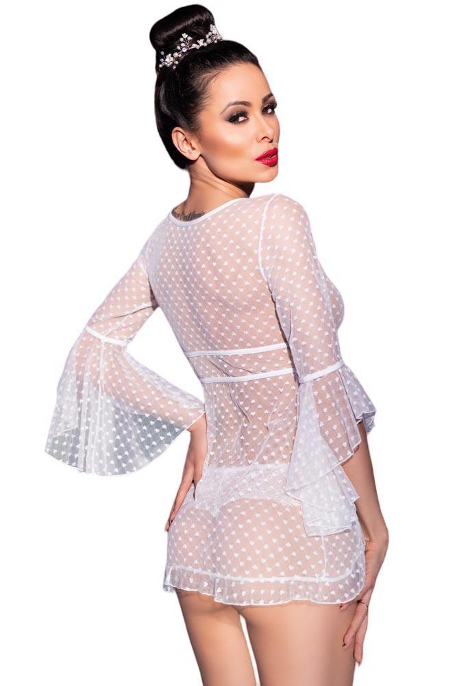 Chilirose - Γυναικείο σετ Babydoll - With Panties White CR-3534-White - E-string.gr