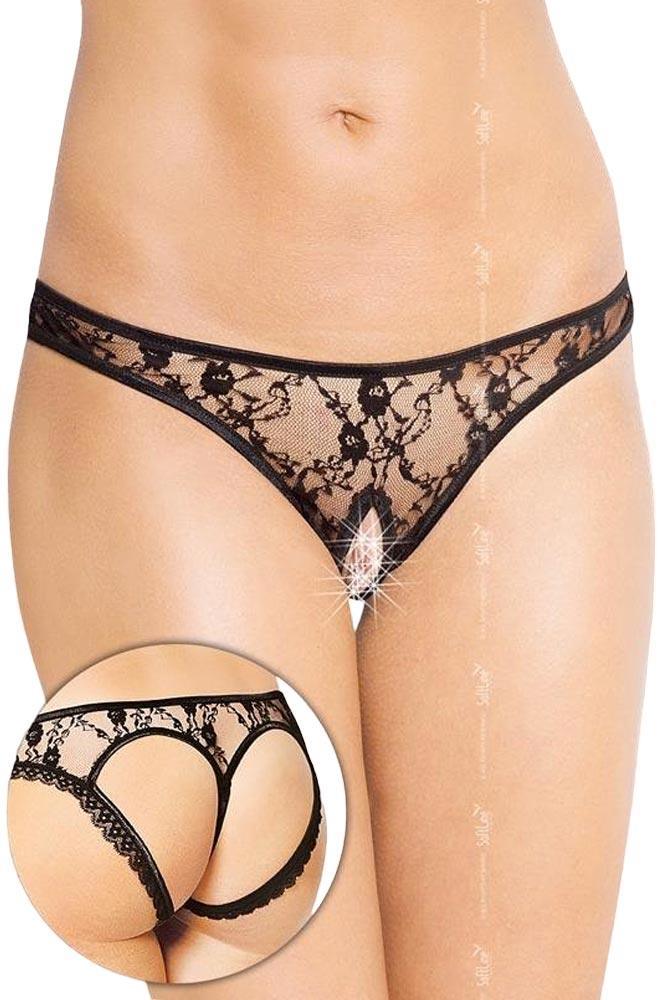Balck Lace Open Back Μαύρο