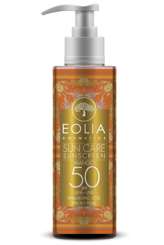 Αντιηλιακό γαλάκτωμα Eolia Cosmetics Sunscreen SPF 50 Mango 100ml