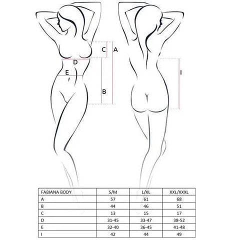 Γυναικείο κορμάκι - Passion FABIANA BODY PS0020