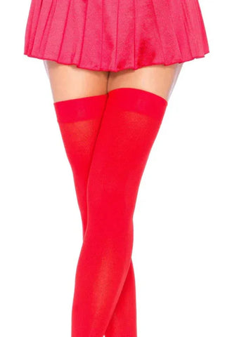 Κάλτσες Leg Avenue Nylon Thigh Highs Κόκκινες 70 DEN LG6672-Red