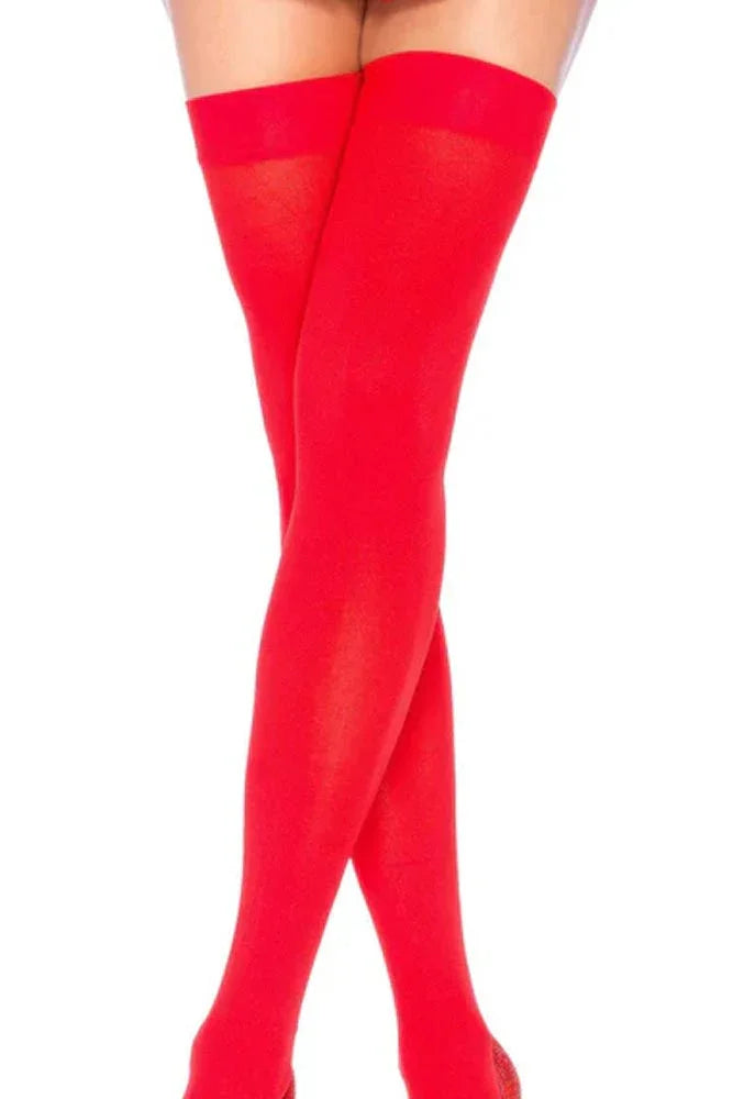 Κάλτσες Leg Avenue Nylon Thigh Highs Κόκκινες 70 DEN LG6672-Red