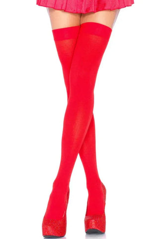 Κάλτσες Leg Avenue Nylon Thigh Highs Κόκκινες 70 DEN LG6672-Red