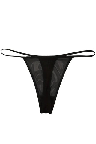 Εσώρουχο Annamu String Kiss me Μαύρο A-1008