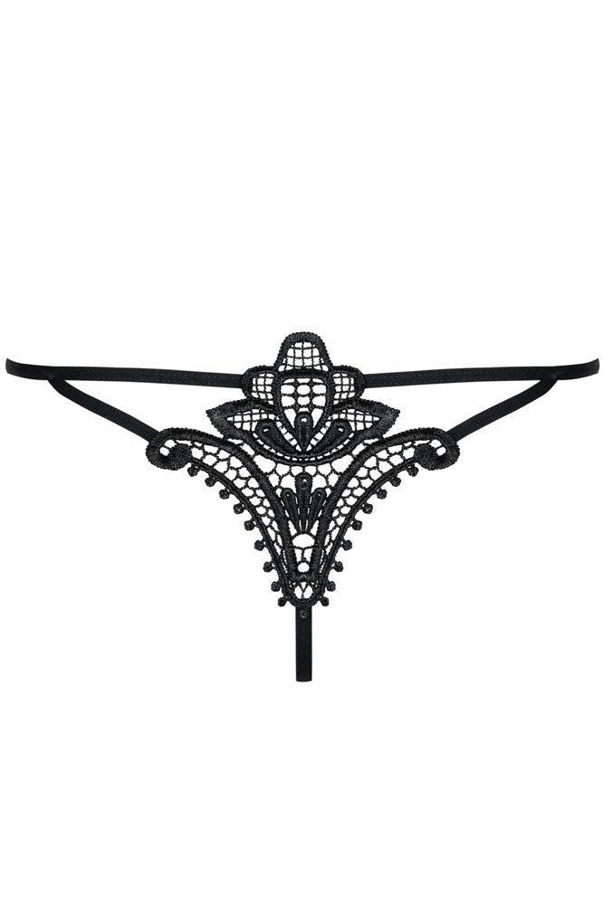 Obsessive - Γυναικείο εσώρουχο - OBSESSIVE LUIZA THONG BLACK OB6912 - E-string.gr
