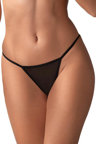 Obsessive - Γυναικείο εσώρουχο - OBSESSIVE LUIZA THONG BLACK OB6912 - E-string.gr