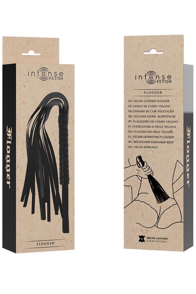 Μαστίγιο Intense Fetish Vegan Leather Μαύρο D-236014