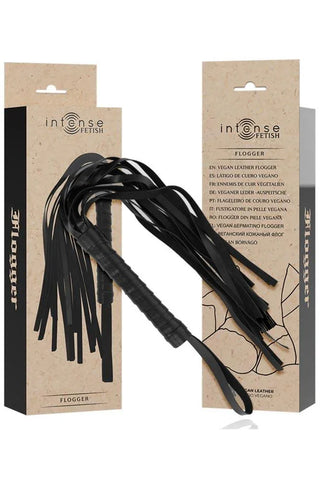Μαστίγιο Intense Fetish Vegan Leather Μαύρο D-236014