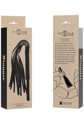 Μαστίγιο Intense Fetish Vegan Leather Μαύρο D-236014