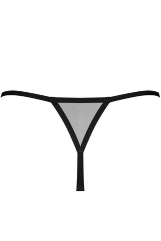Εσώρουχο Obsessive Novenes Crotchless Thong Μαύρο OB7753