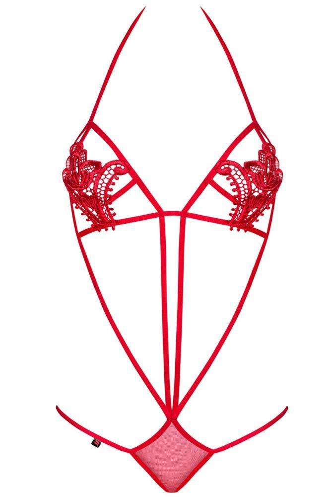 Obsessive - Γυναικείο κορμάκι - Luiza Teddy Red Obsessive GPU482 - E-string.gr
