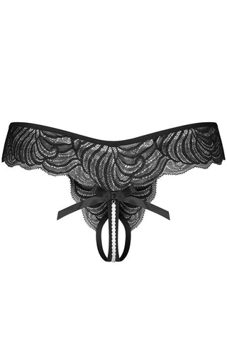 Λεπτομέρεια δαντέλας πίσω σε sexy thong