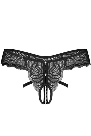 Λεπτομέρεια δαντέλας μπροστά σε sexy thong