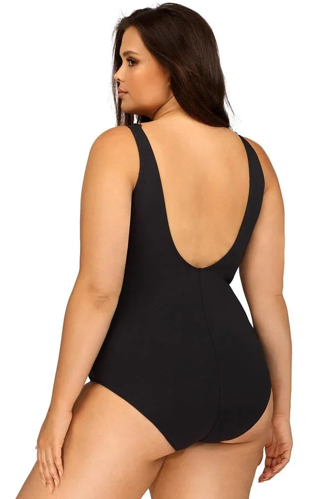 Lorin - Γυναικείο Μαγιό - Ολόσωμο Lorin Μαύρο L-4543 - E-string.gr