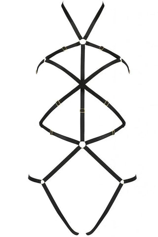 Harness Κορμάκι Passion Ivena Μαύρο PS-IVENA