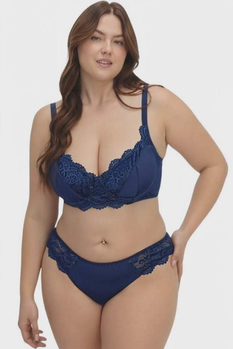 Video for Γυναικείο Set Plus Size Annamu Μπλε A-1117