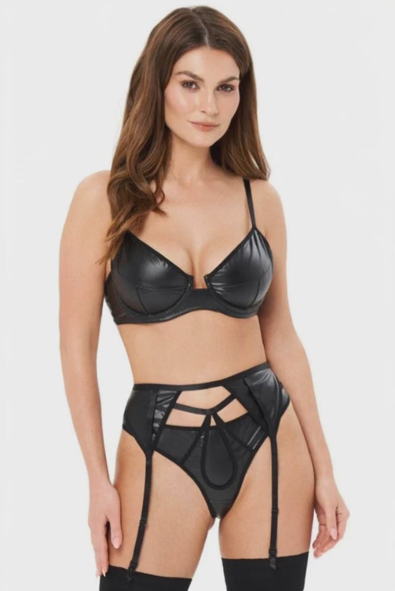 Video for Σετ εσωρούχων Kotek Blackelia 3-pcs set Μαύρο KO-6008