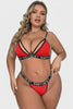 Video for Γυναικείο Set Plus Size Annamu Κόκκινο Μαύρο A-1043