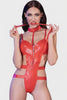 Video for Γυναικείο κορμάκι - Chilirose Leatherlook Body Κόκκινο CR-4474