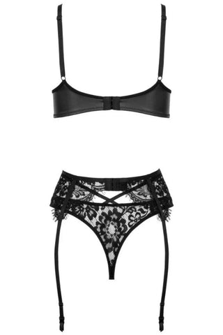 Σετ εσωρούχων Kotek Candice 3-pcs set Μαύρο KO-6004