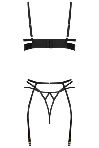 Σετ εσωρούχων Kotek Lacina 3-pcs set Μαύρο KO-6000