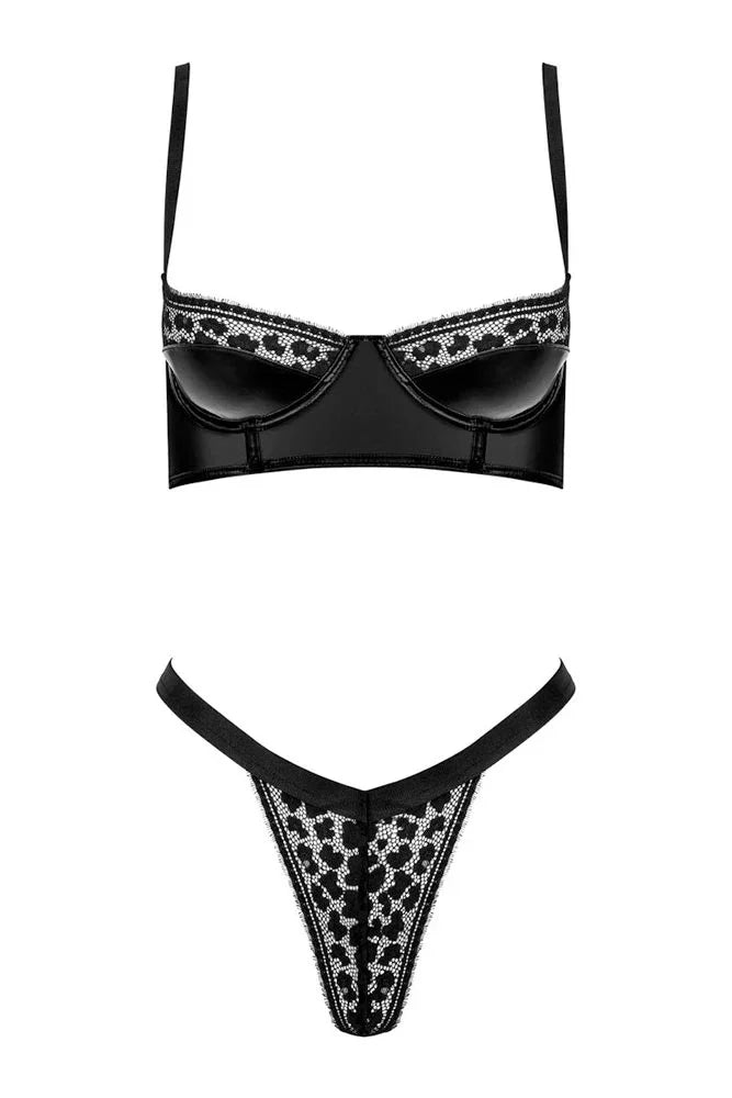 Σετ εσωρούχων Kotek 2-pcs set Μαύρο TP100