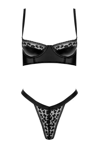 Σετ εσωρούχων Kotek 2-pcs set Μαύρο TP100