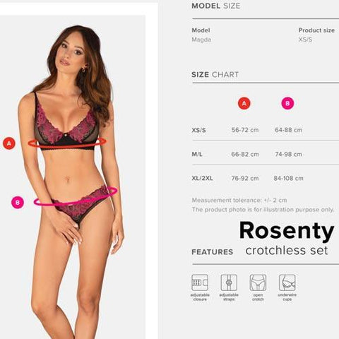 Obsessive Rosenty 2-pcs