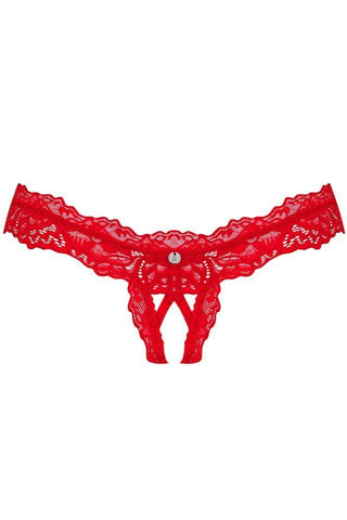 Εσώρουχο Obssesive Cherris Crotchless thong Κόκκινο OB5360