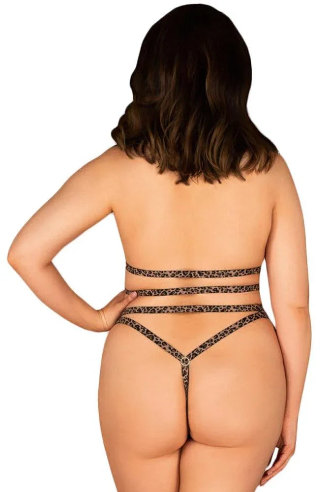 Obsessive - Γυναικείο σετ εσωρούχων - Obsessive Tigrita 2-pcs set Λεοπαρ OB2361 - E-string.gr