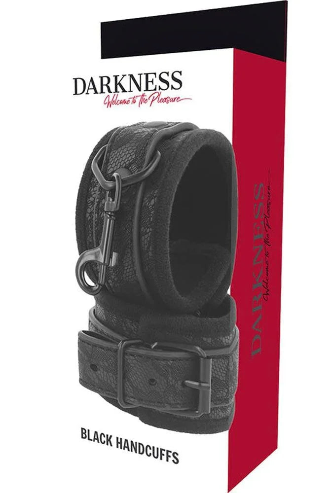 Χειροπέδες Vegan Leather Handcuffs Μαύρες D-226723