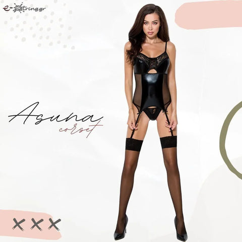 Passion - Γυναικείος Κορσές - Passion Asuna Corset Μαύρος PS0056 - E-string.gr