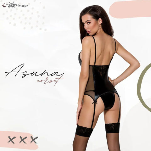 Passion - Γυναικείος Κορσές - Passion Asuna Corset Μαύρος PS0056 - E-string.gr