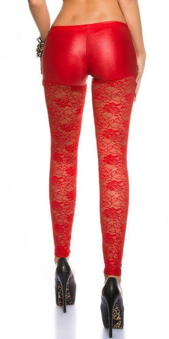 KouCla - Κολάν - Sexy Red collant LE50575 C-Red - E-string.gr