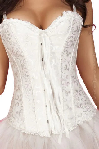 Chilirose - Γυναικείος κορσές - Chilirose Bianca Corset and String CR-3155 - E-string.gr
