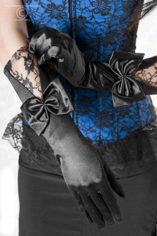 Chilirose - Γάντια - Chilirose Satin and Lace Gloves CR-3252 - E-string.gr
