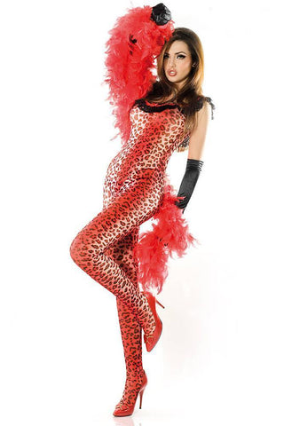 Chilirose - Ολόσωμο καλσόν - Chilirose Catsuit Red Panther CR-3334 - E-string.gr