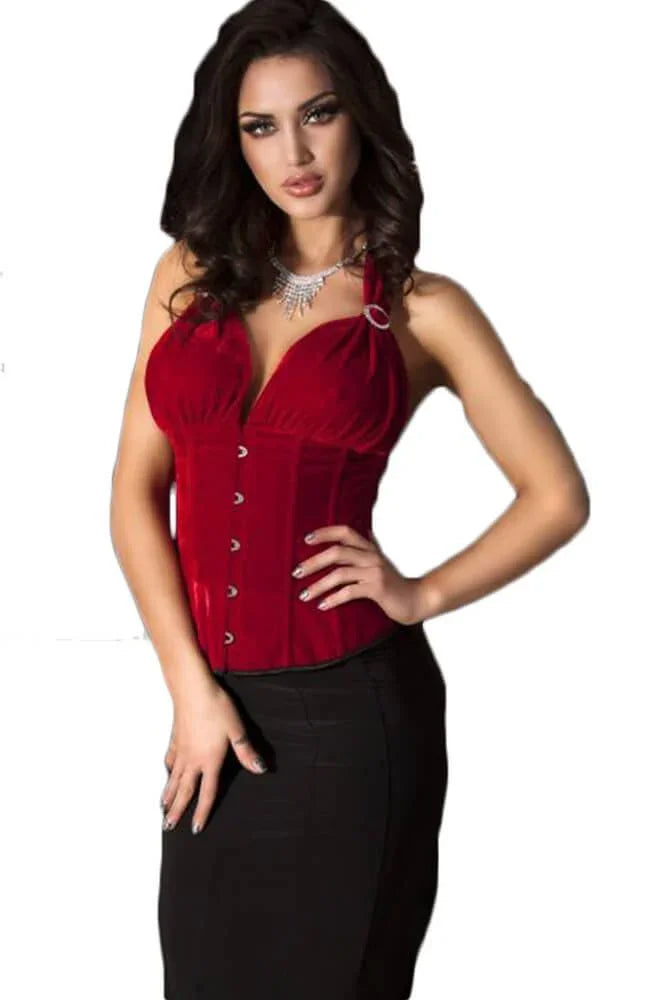 Chilirose - Γυναικείος κορσές - Chilirose Corset Red CR-3452 - E-string.gr