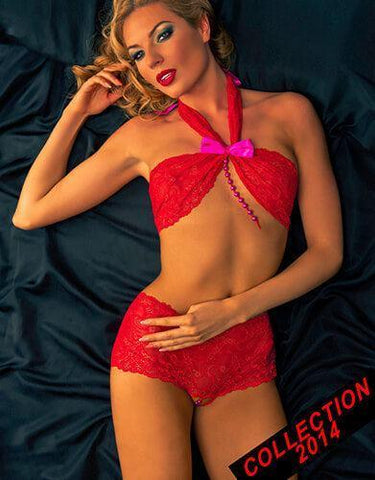 Fearless & Fun - Σετ εσωρούχων - Halter Top and High Waist Breafs Set FAF-H146 - E-string.gr