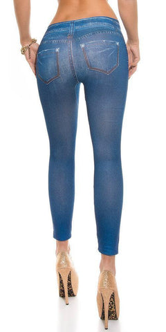 KouCla - Κολάν - Sexy Leggings in Jeans print HJ1016 - E-string.gr