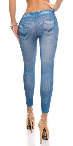 KouCla - Κολάν - Sexy Leggings in Jeans print HJ1030 - E-string.gr