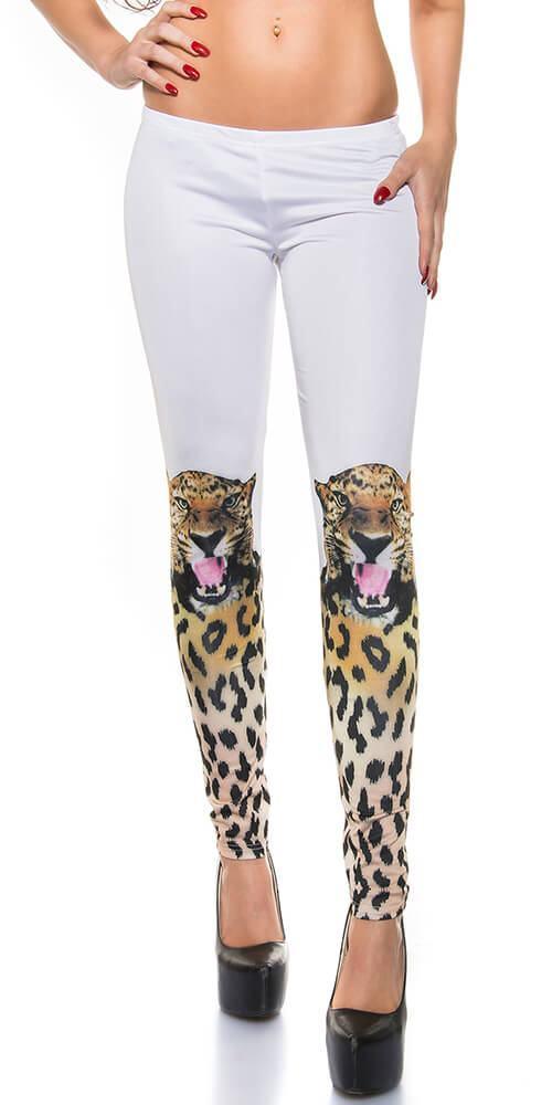 KouCla - Κολάν - Tiger Collant LE19214-White - E-string.gr