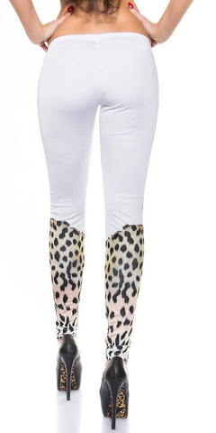 KouCla - Κολάν - Tiger Collant LE19214-White - E-string.gr