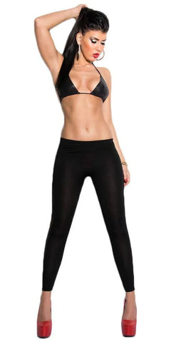 KouCla - Κολάν - Sexy leggings with lace LE99211 - E-string.gr